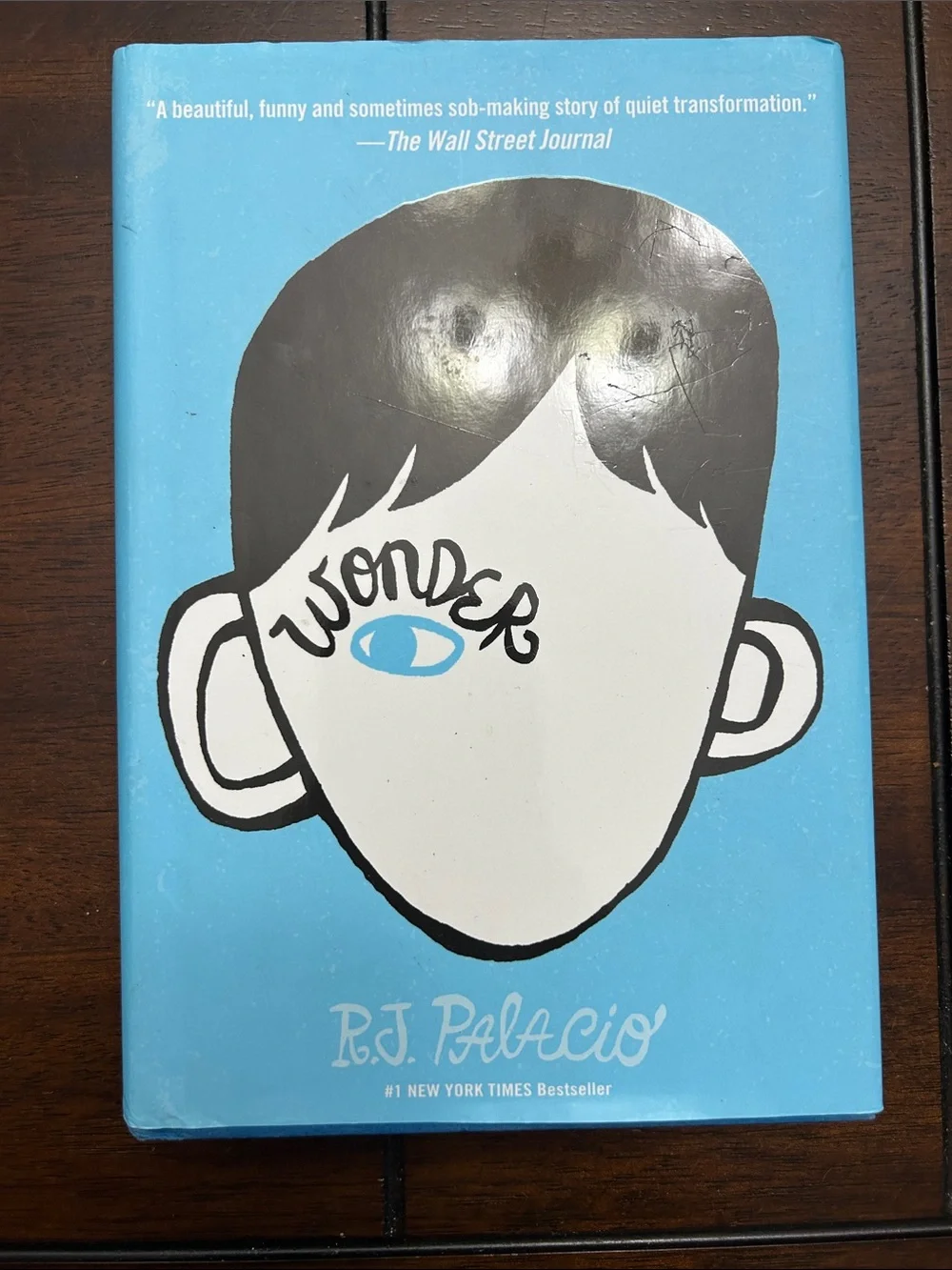 Wonder by R.J. Palacio — Blue Hardcover Book